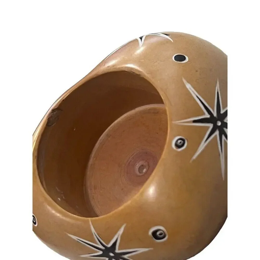 Hand Carved Soapstone Heat Tealight Candle Holder Dish Celestial Peace Love Vale